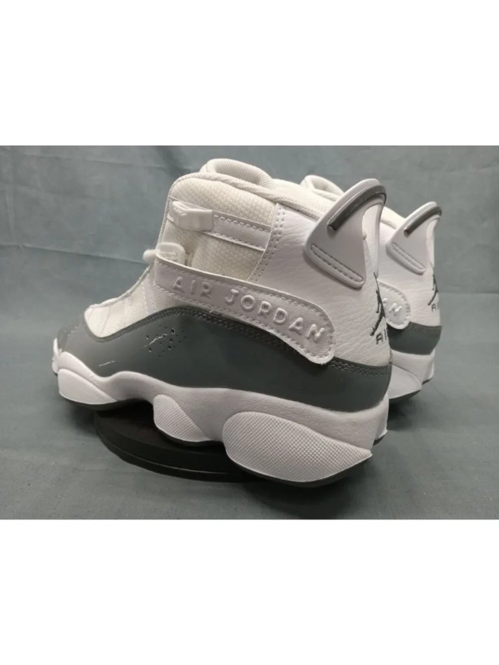 Nike Jordan 6 Rings (GS) Sneakers White Cool Grey Boys Size 5.5 NEW IN BOX!